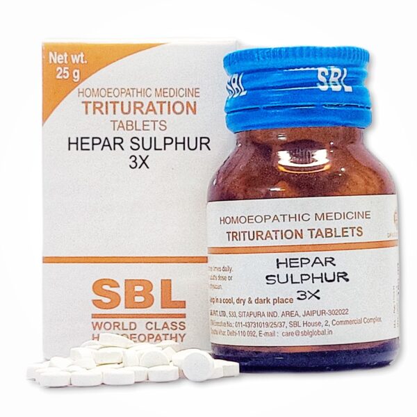 SBL Hepar Sulphur Trituration Tablet 3X - Image 2